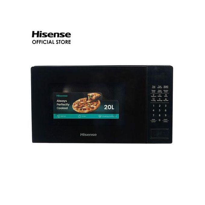 Micro-ondes Hisense 20 litres (H20MOBS6) avec commande mécanique numérique - Noir