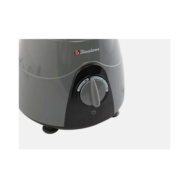 Mixeur Binatone BLG-403 (350W – 1,5 L – Noir/Gris) avec poussoir et bol broyeur sec