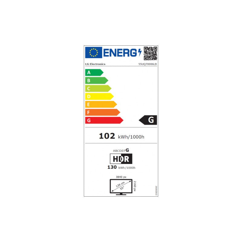 Smart TV LG 55UQ70 4K UHD 55 pouces